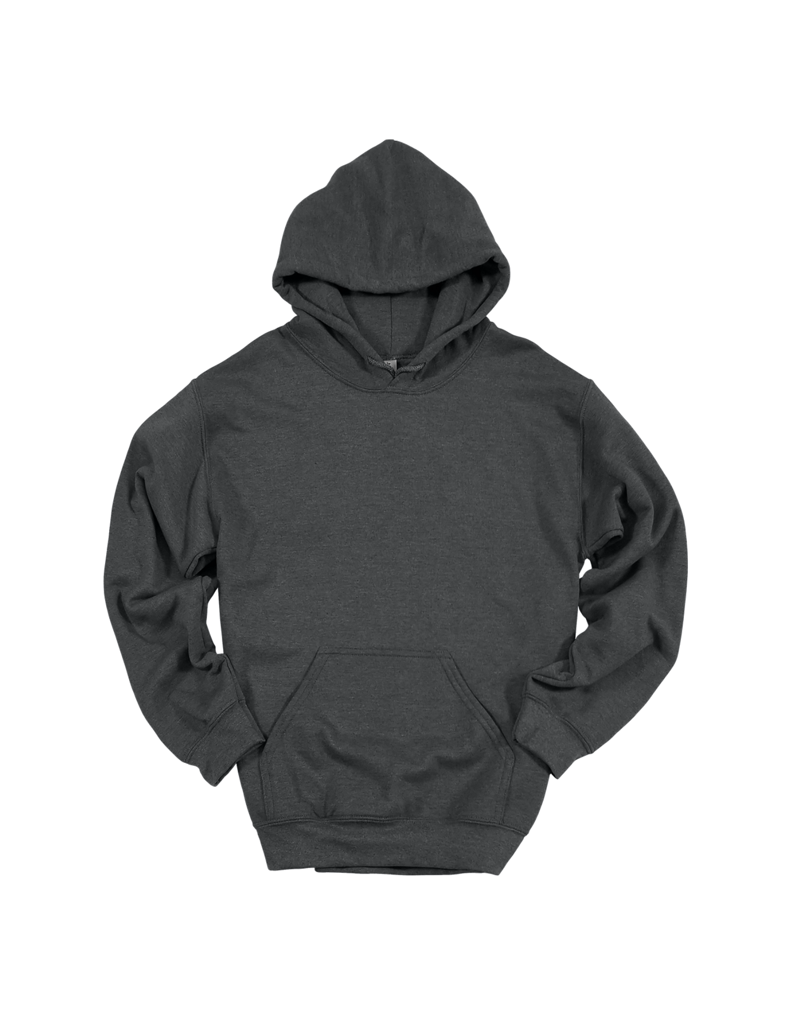 Custom adult Gildan hoodie in Dark Heather