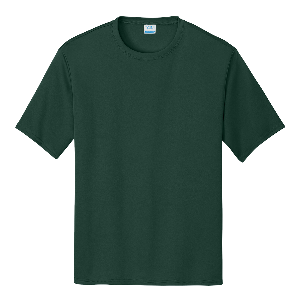 Port & Company performance T-shirt in Dark Green