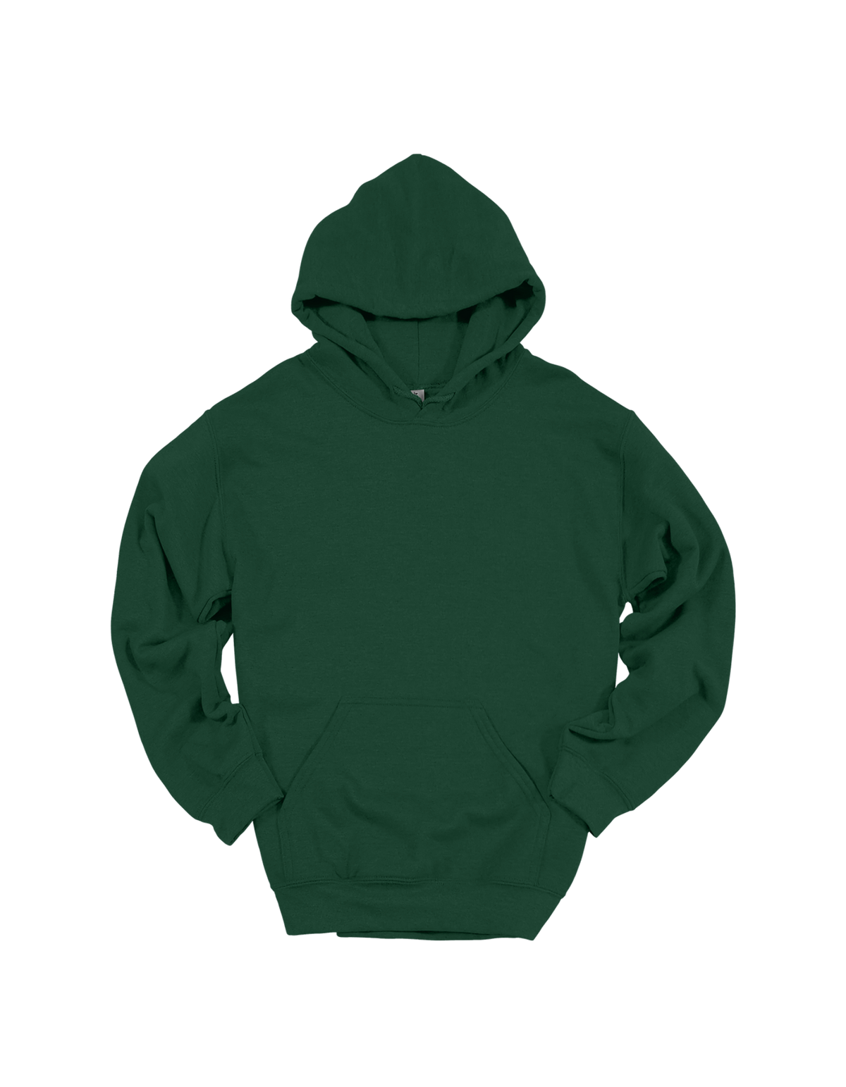 Custom adult Gildan hoodie in Forest Green
