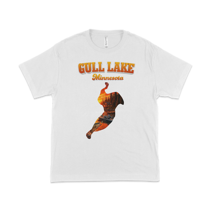 Gull Lake design on White T-shirt