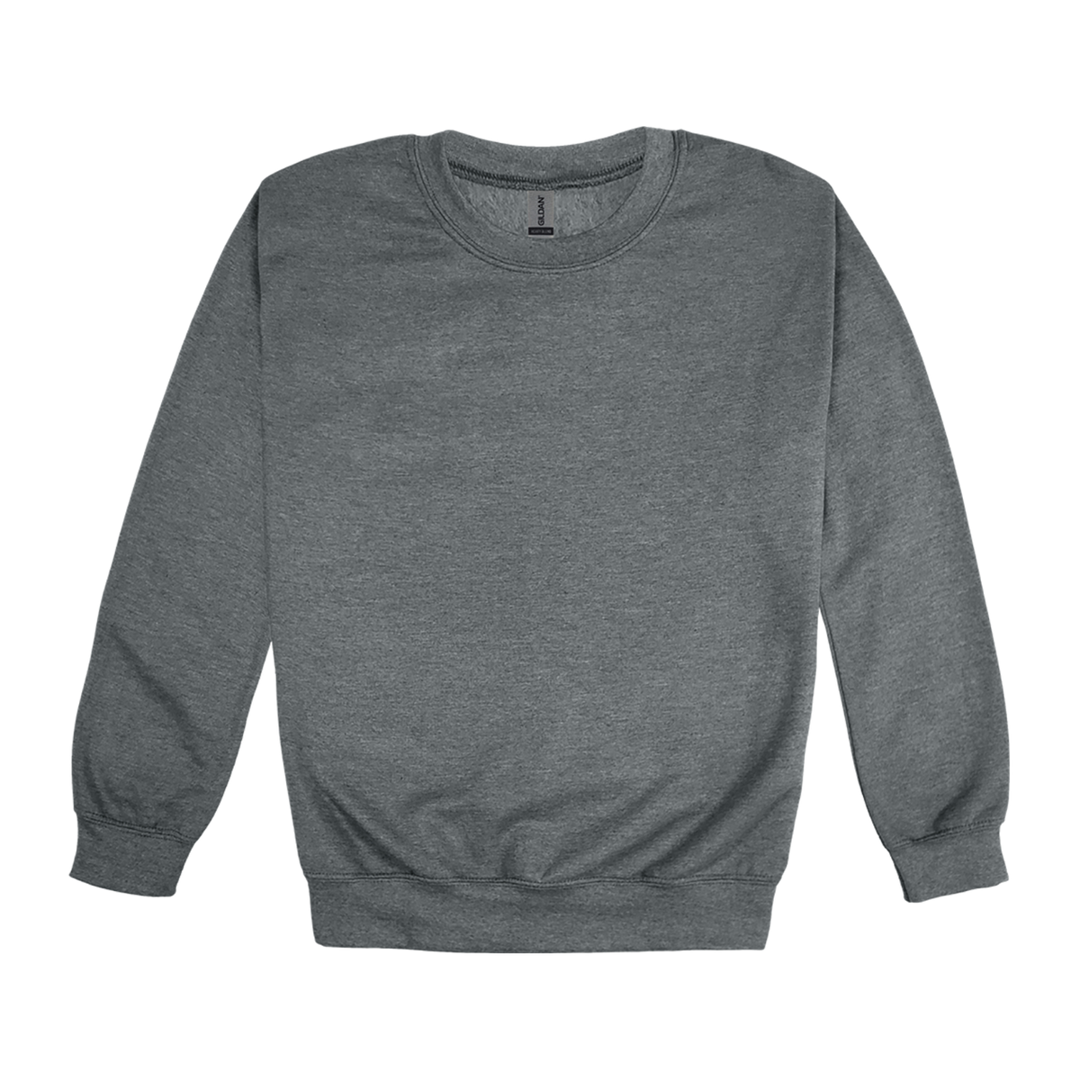 Custom adult Gildan crewneck sweatshirt in Graphite Heather