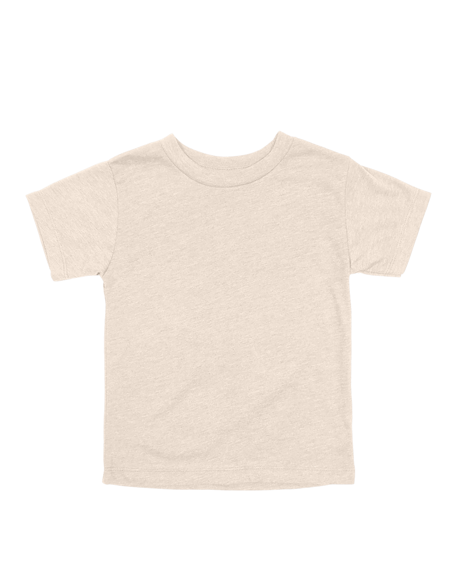 Custom toddler Bella + Canvas heathered T-shirt in Heather Dust