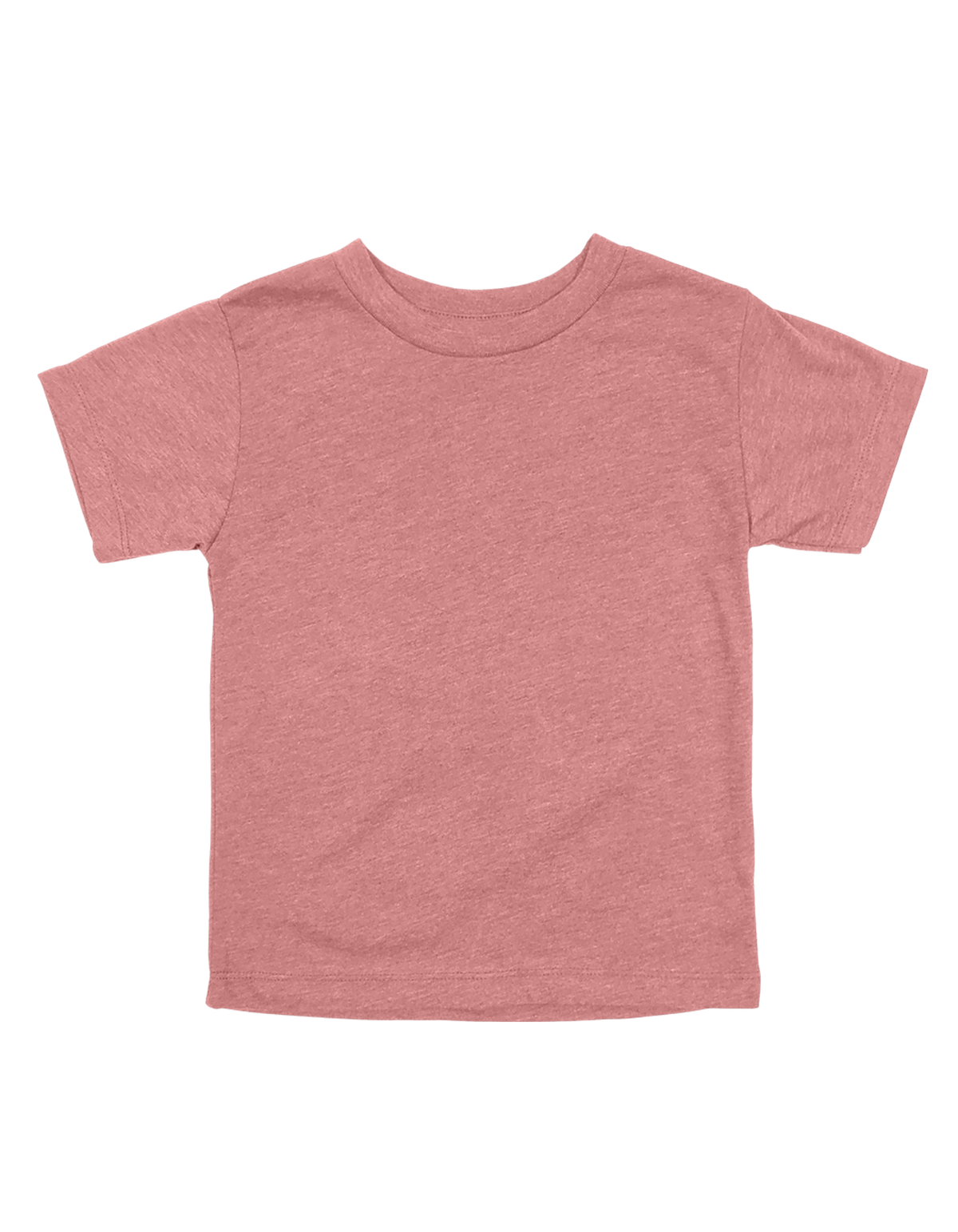 Custom toddler Bella + Canvas heathered T-shirt in Heather Mauve