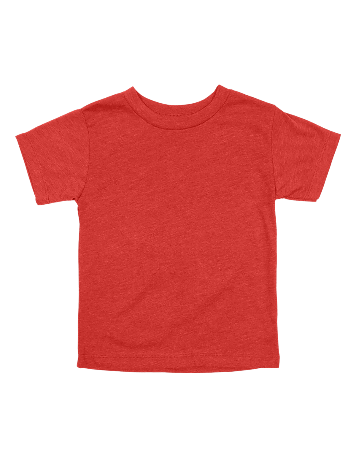 Custom toddler Bella + Canvas heathered T-shirt in Heather Red