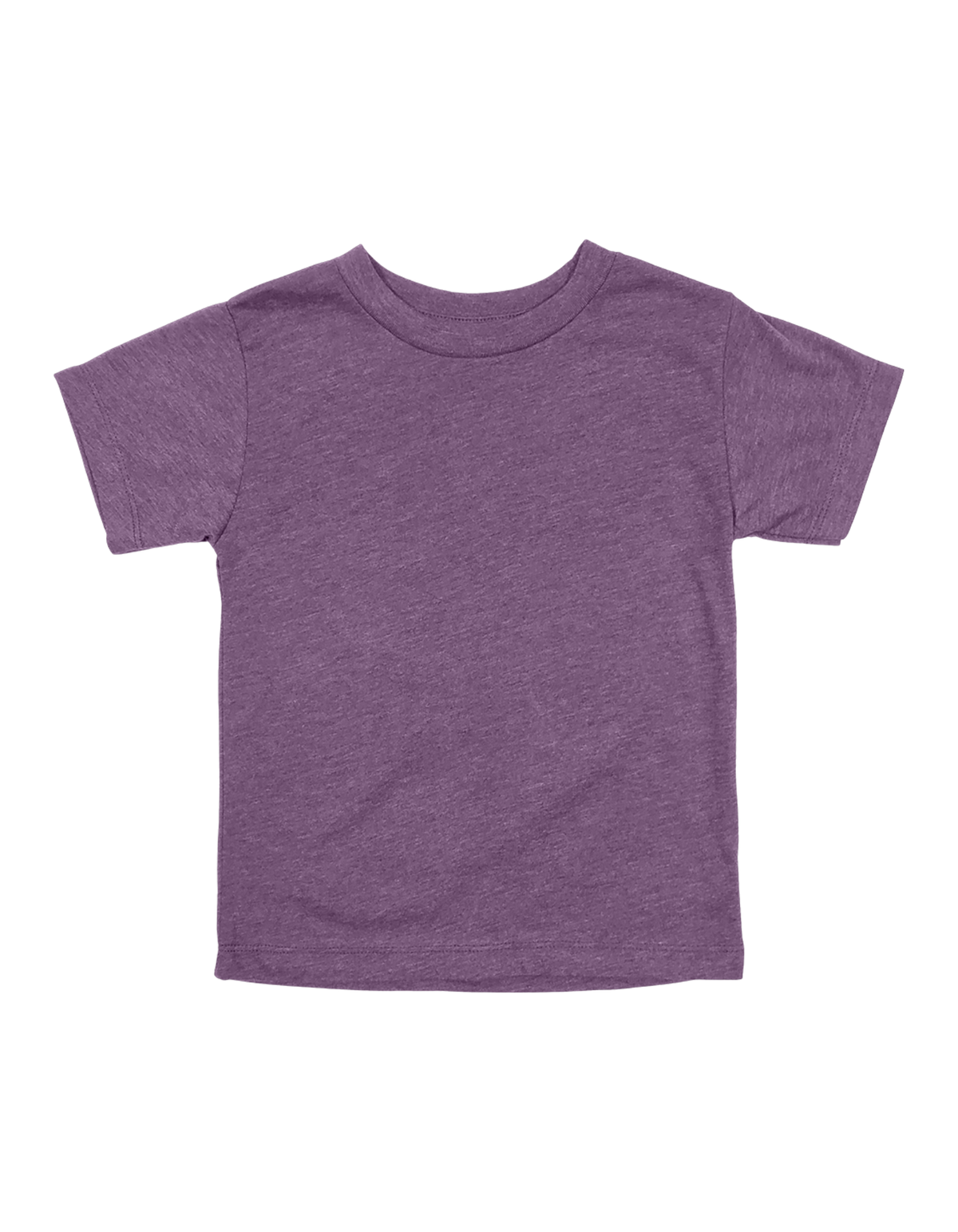 Custom toddler Bella + Canvas heathered T-shirt in Heather Team Purple
