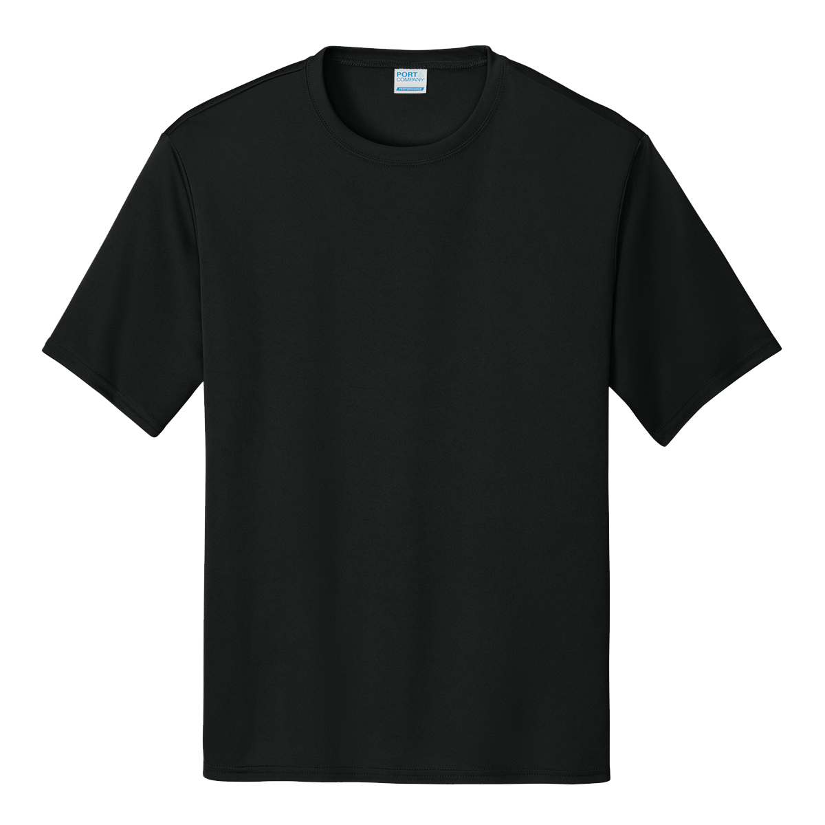 Port & Company performance T-shirt in Black