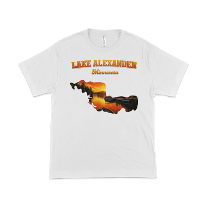 Lake Alexander design on White T-shirt