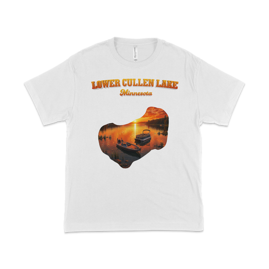 Lower Cullen Lake design on White T-shirt