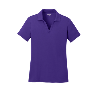 Custom women's Sport-Tek PosiCharge RacerMesh polo in Purple, front view