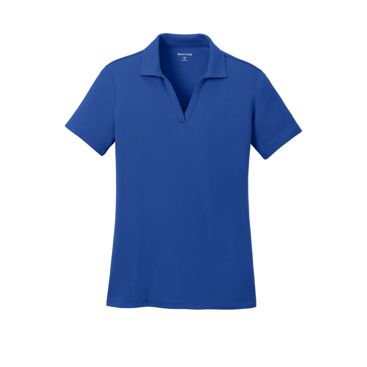Custom women's Sport-Tek PosiCharge RacerMesh polo in Royal Blue, front view
