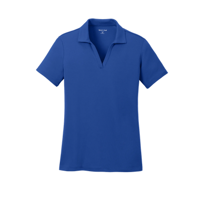 Custom women's Sport-Tek PosiCharge RacerMesh polo in Royal Blue, front view