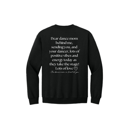 Adult 18000 Black Dear Dance Mom artwork - back view.