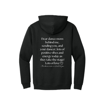 Adult 18500 Black Dear Dance Mom artwork - back view.