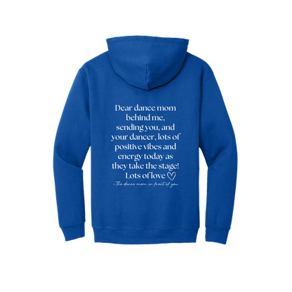 Adult 18500 Royal Dear Dance Mom artwork - back view.