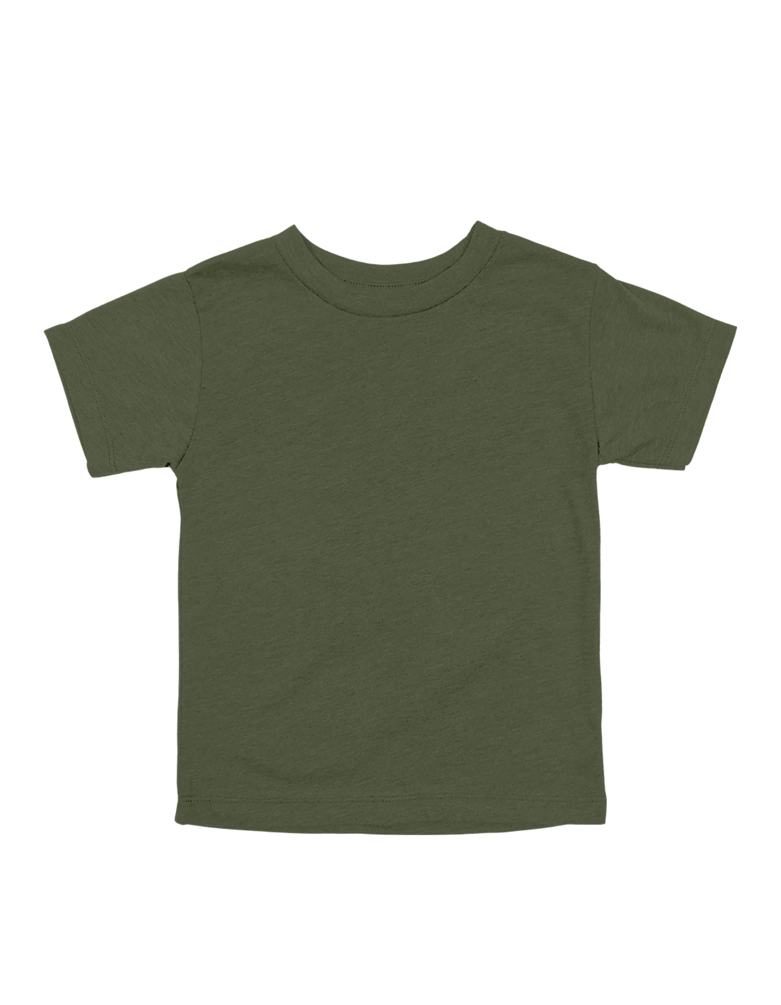 Custom toddler Bella + Canvas jersey T-shirt in Miltary Green