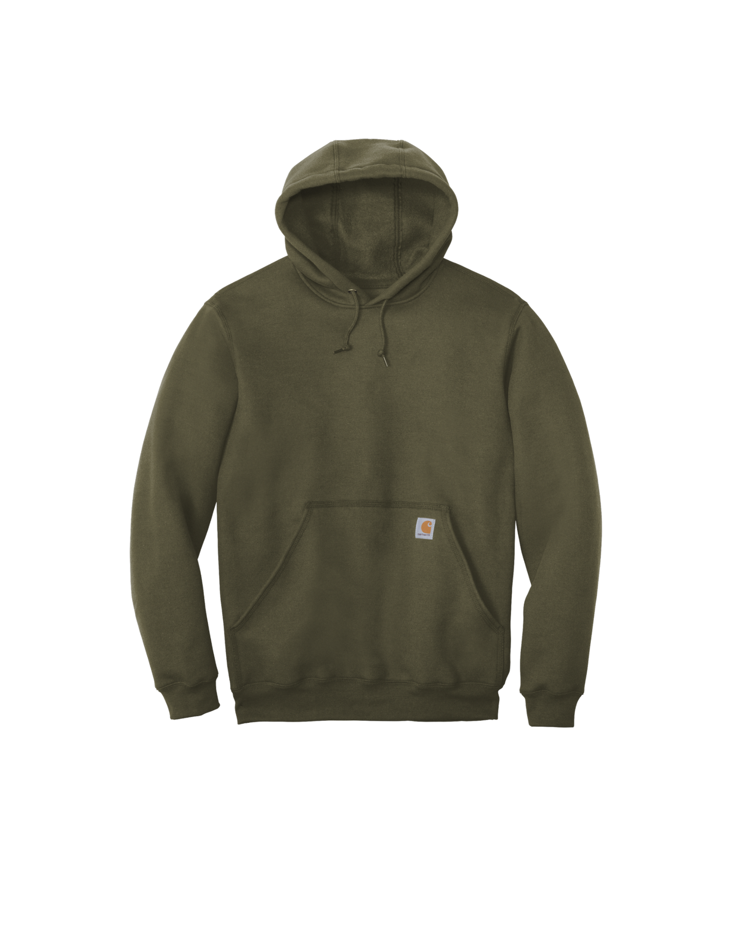 Custom Carhartt midweight hoodie in Moss