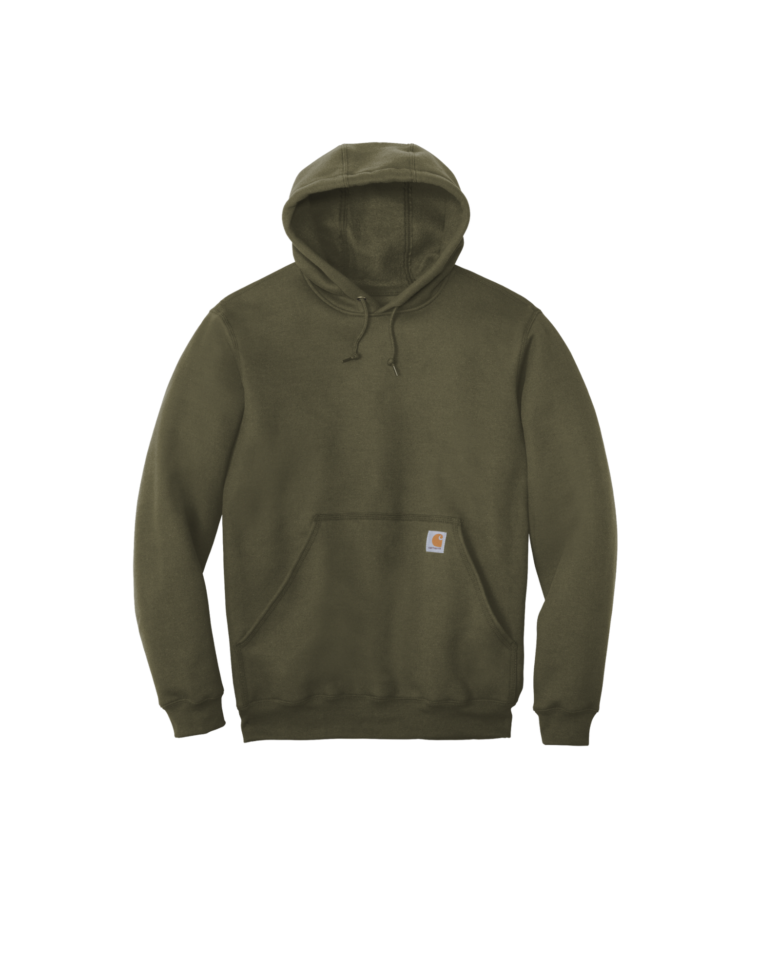 Custom Carhartt midweight hoodie in Moss