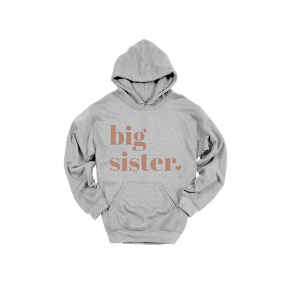 Big Sister Apparel — gray adult-hoodie front