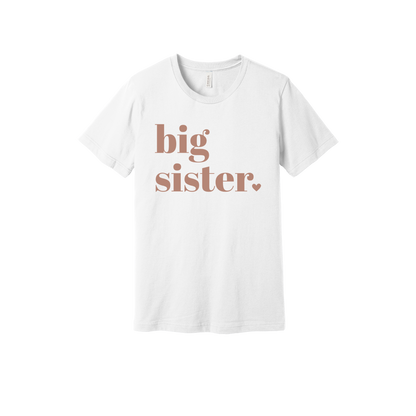 Big Sister Apparel — white adult-tee front