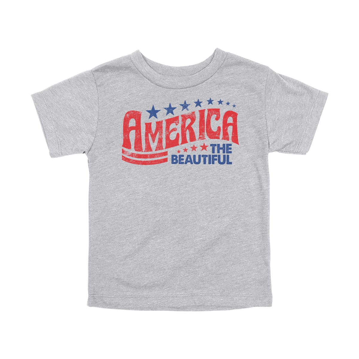 America the Beautiful Apparel — gray toddler-tee front