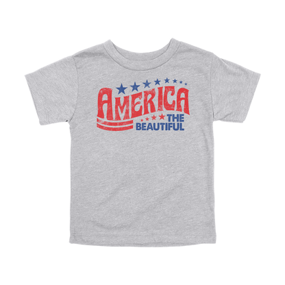 America the Beautiful Apparel — gray toddler-tee front