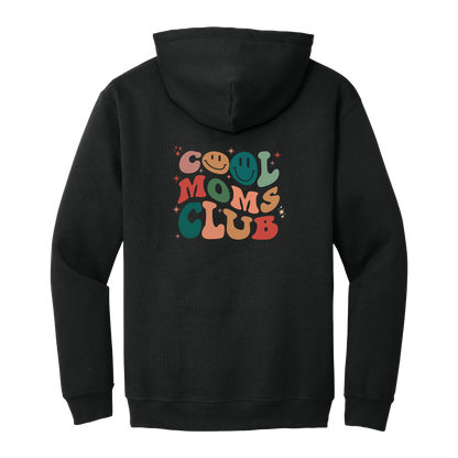 Cool Moms Club Apparel — black adult-hoodie back