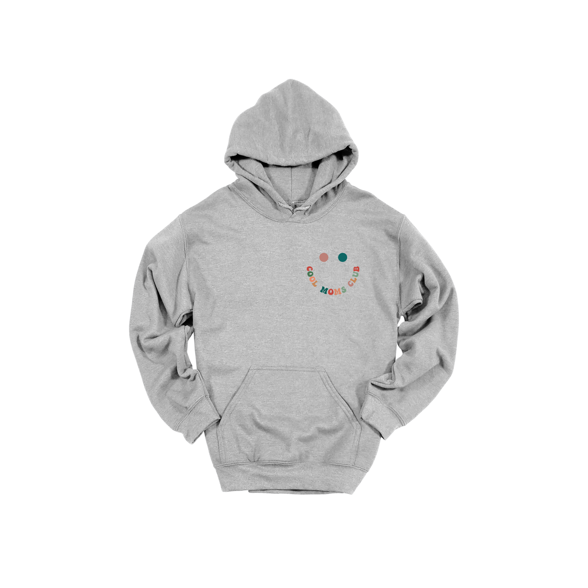 Cool Moms Club Apparel — gray adult-hoodie front
