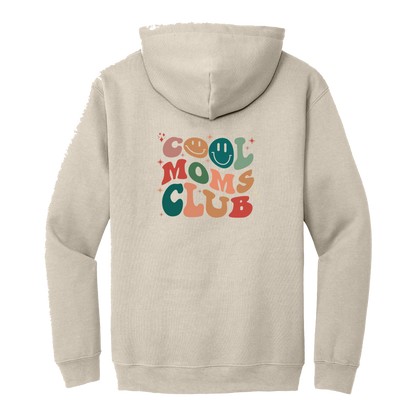 Cool Moms Club Apparel — tan adult-hoodie back