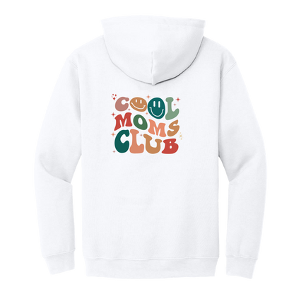 Cool Moms Club Apparel — white adult-hoodie back
