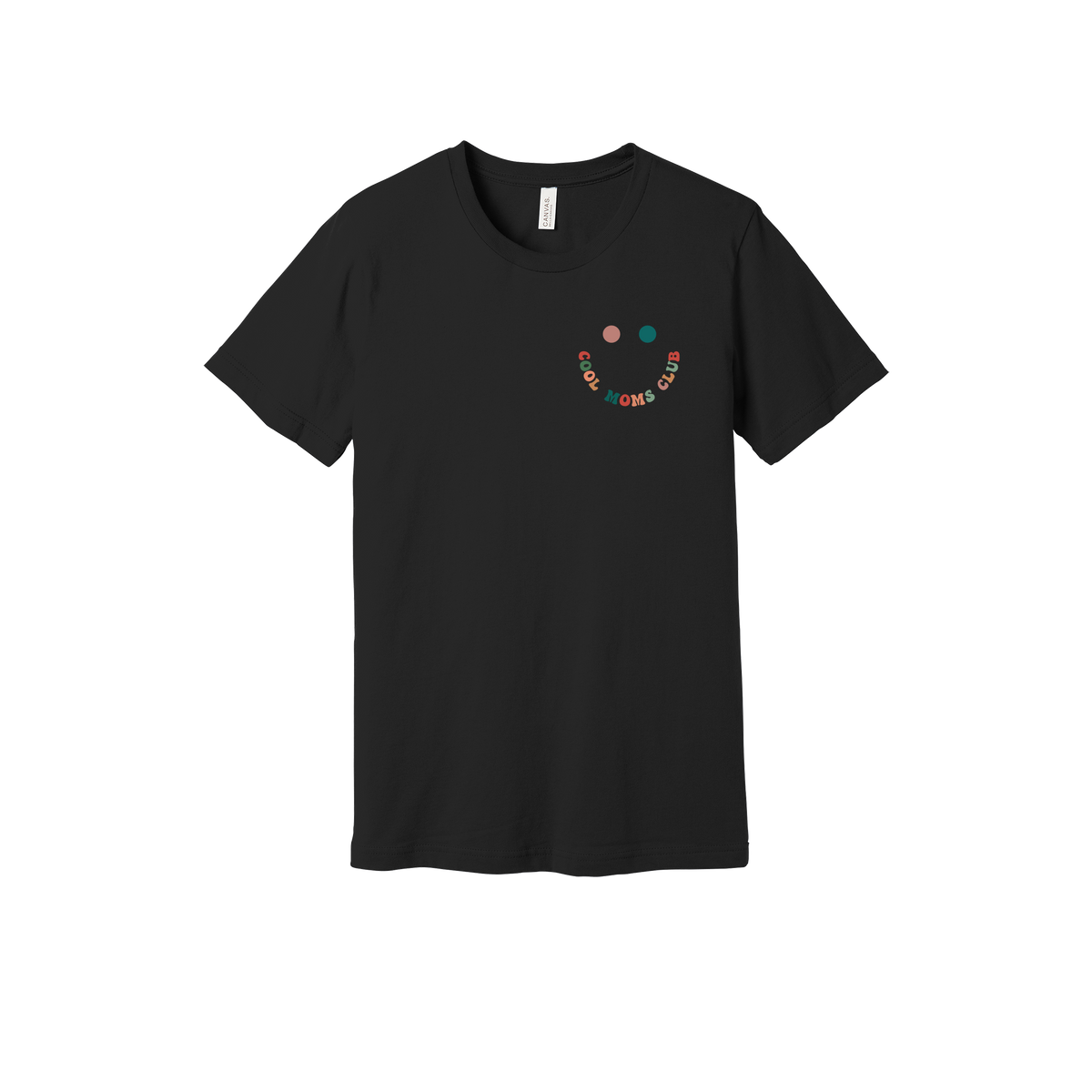 Cool Moms Club Apparel — black adult-tee front