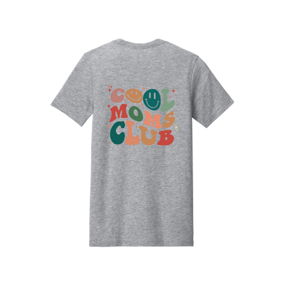 Cool Moms Club Apparel — gray adult-tee back