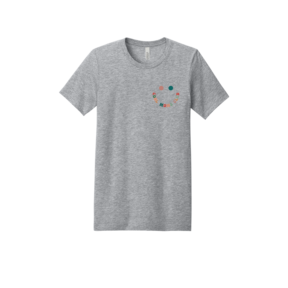 Cool Moms Club Apparel — gray adult-tee front
