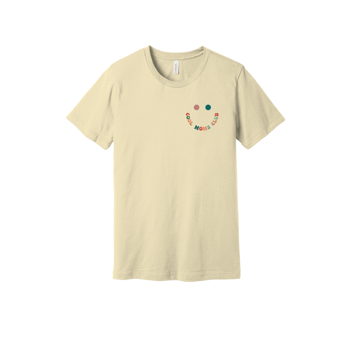 Cool Moms Club Apparel — tan adult-tee front