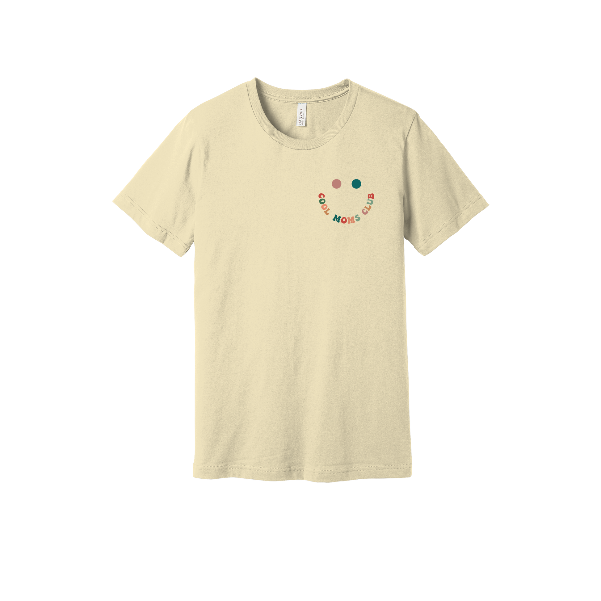 Cool Moms Club Apparel — tan adult-tee front