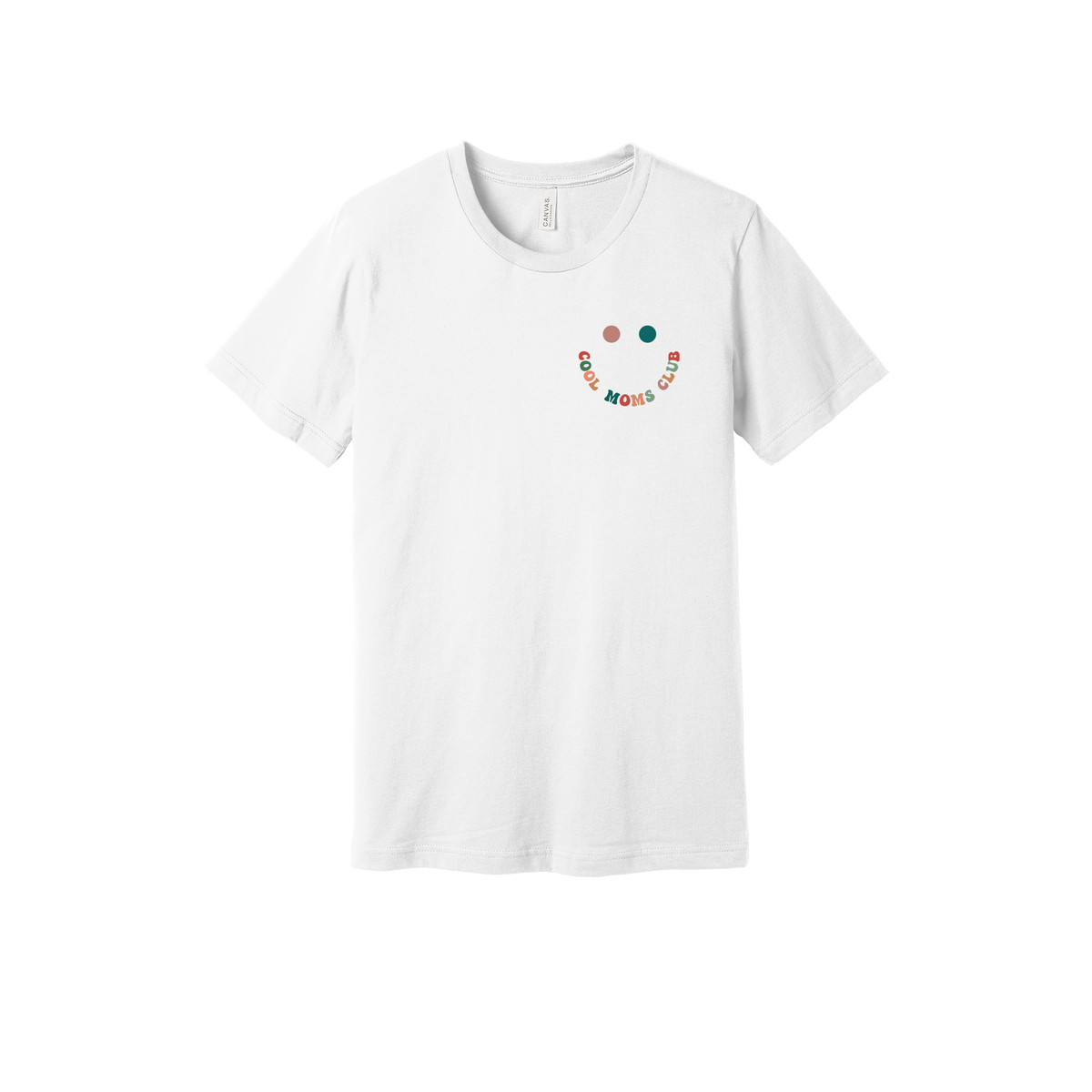 Cool Moms Club Apparel — white adult-tee front