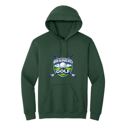 Brainerd Golf Apparel — green adult-hoodie front