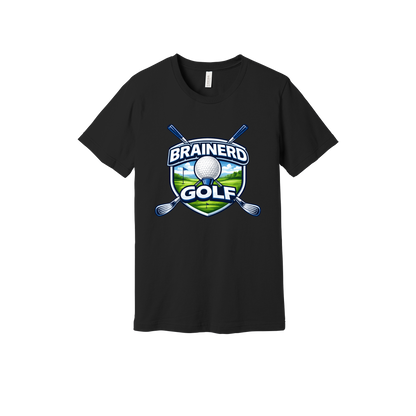 Brainerd Golf Apparel — black adult-tee front