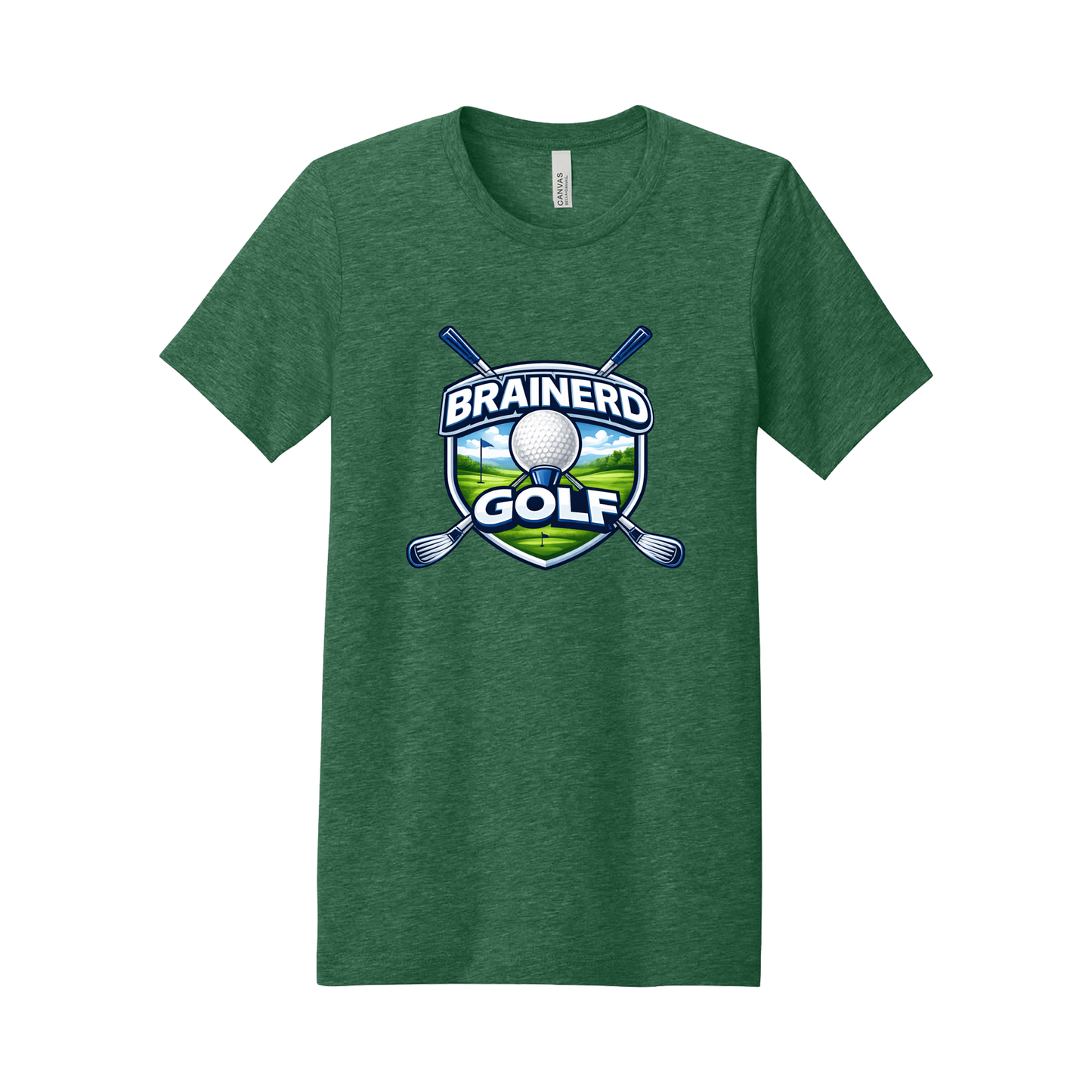 Brainerd Golf Apparel — green adult-tee front