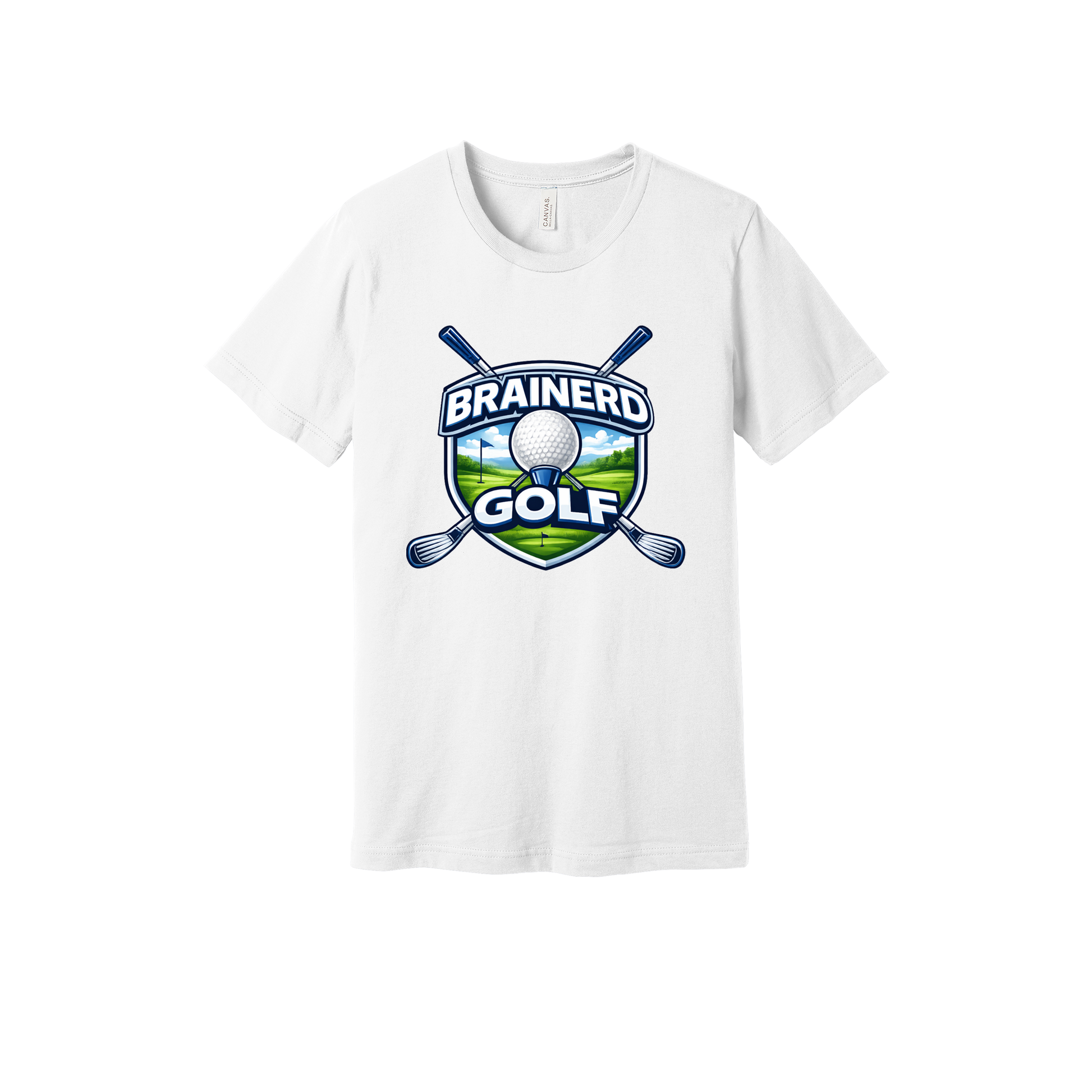 Brainerd Golf Apparel - white adult-tee front