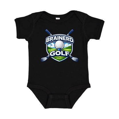Brainerd Golf Apparel — black infant-onesie front