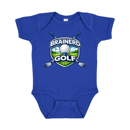 Brainerd Golf Apparel — blue infant-onesie front