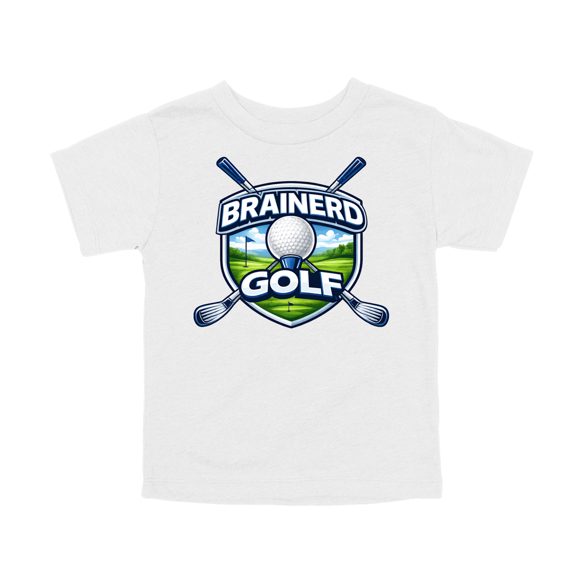 Brainerd Golf Apparel - white toddler-tee front