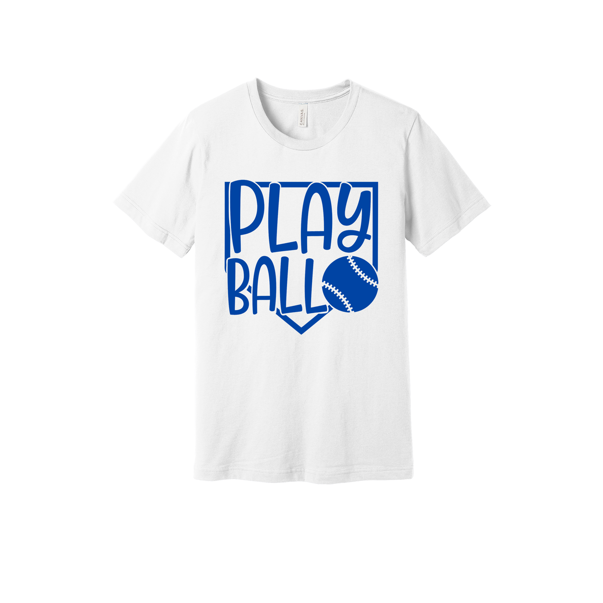 Play Ball Apparel — white adult-tee front