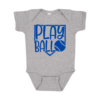 Play Ball Apparel — gray infant-onesie front