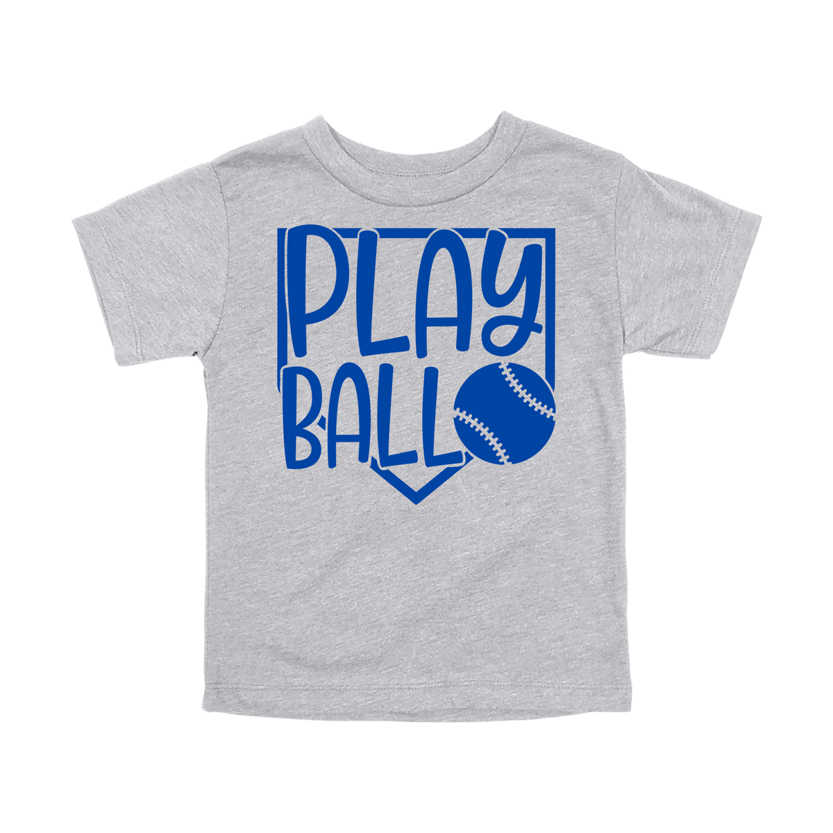 Play Ball Apparel — gray toddler-tee front