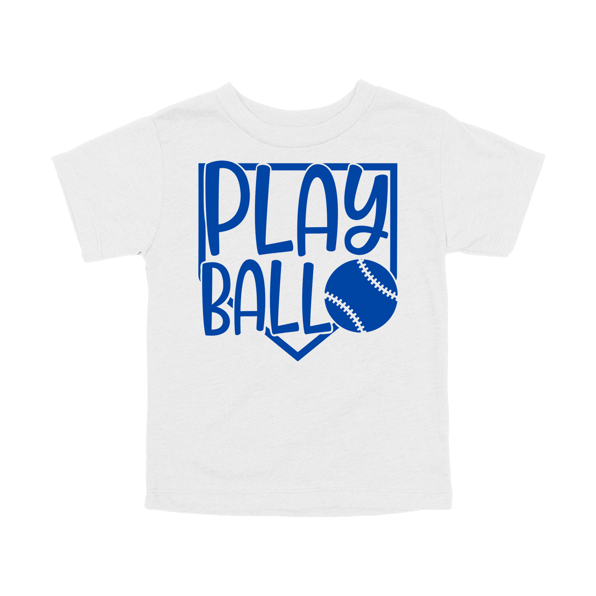 Play Ball Apparel — white toddler-tee front