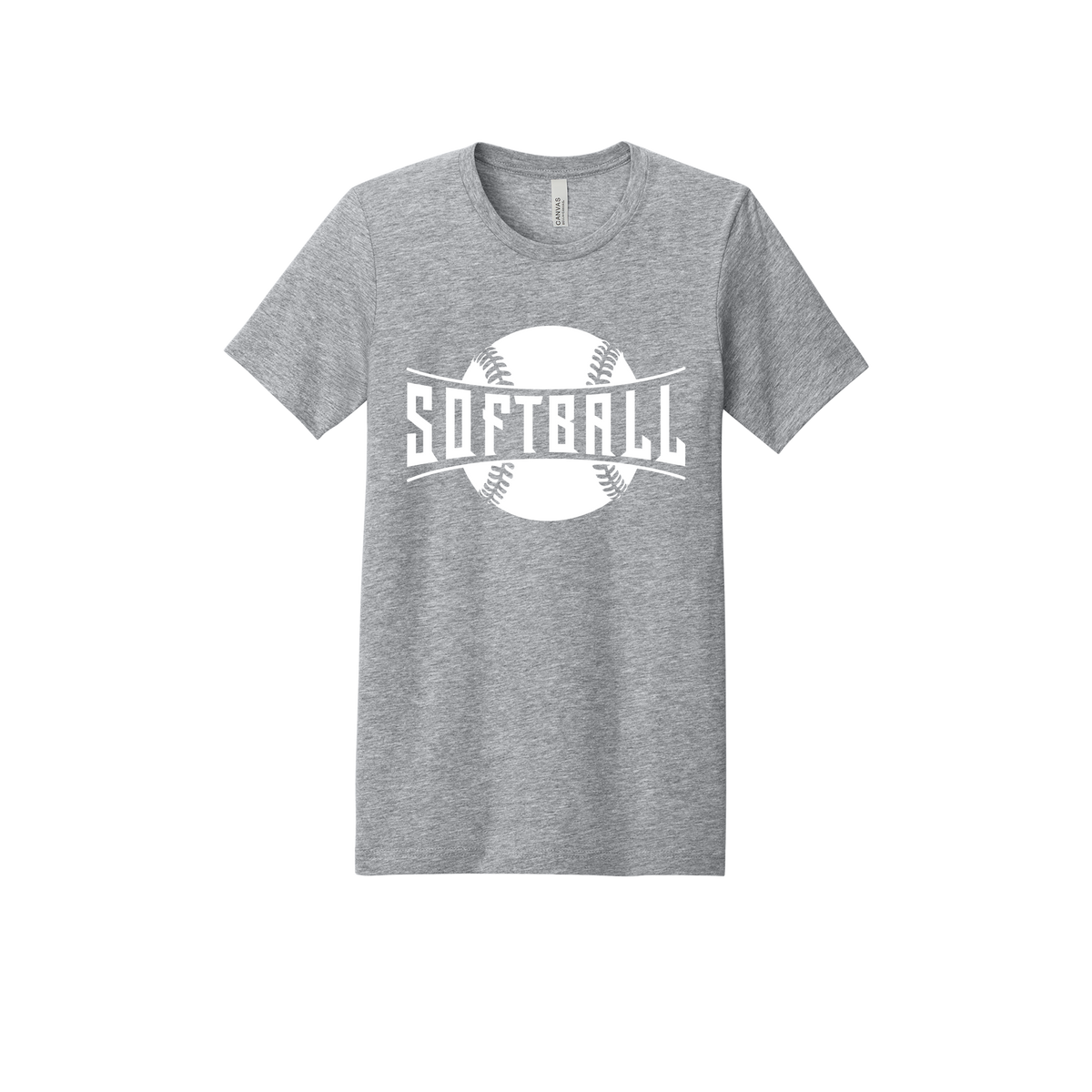 Softball Apparel — gray adult-tee front