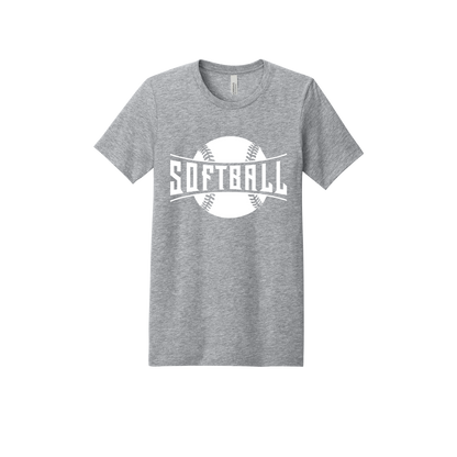 Softball Apparel — gray adult-tee front