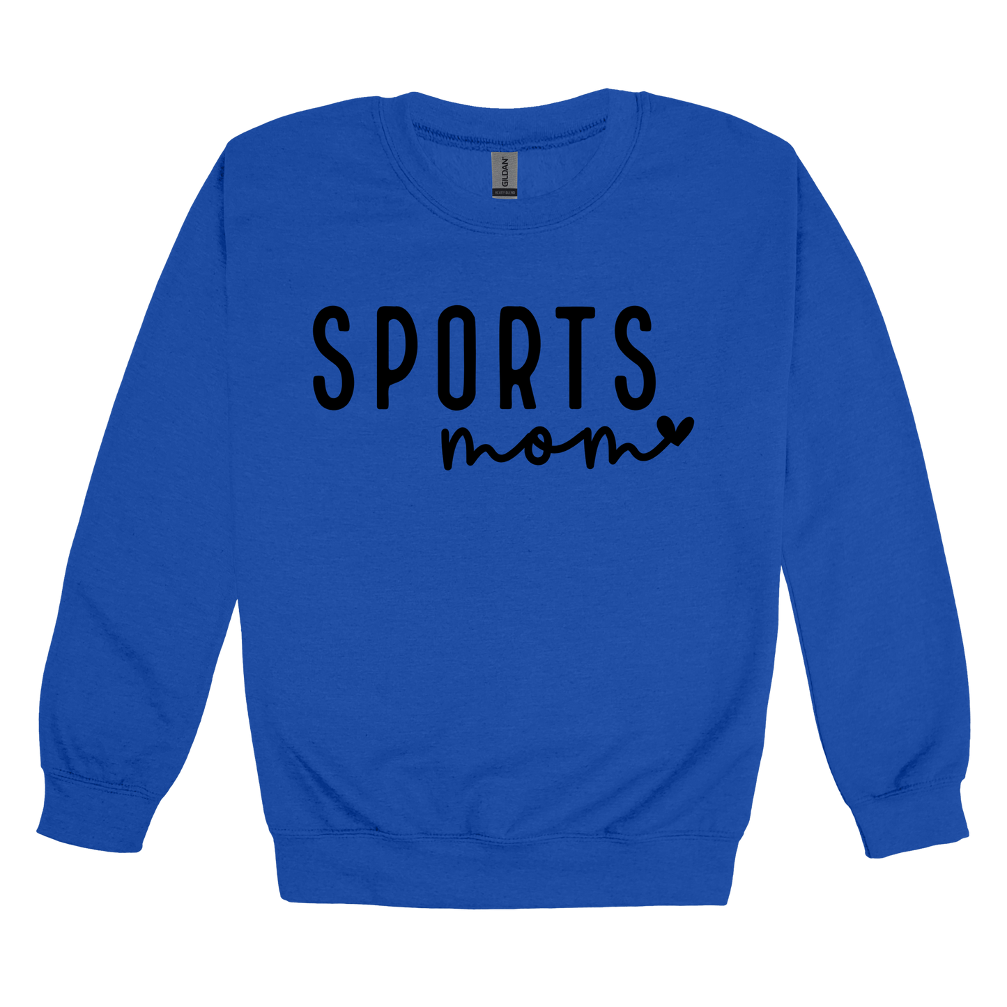 Sports Mom Apparel — blue adult-crewneck front
