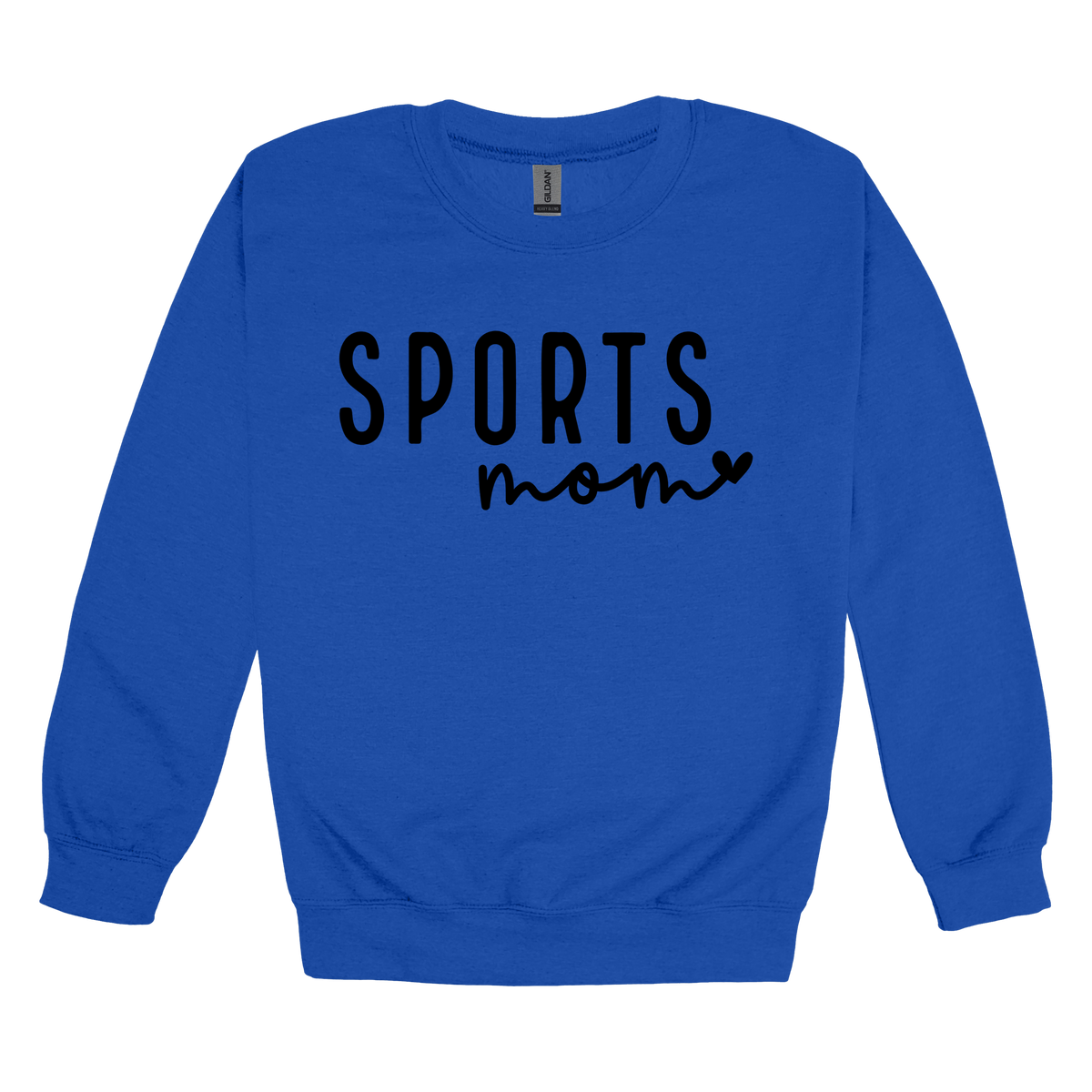 Sports Mom Apparel — blue adult-crewneck front